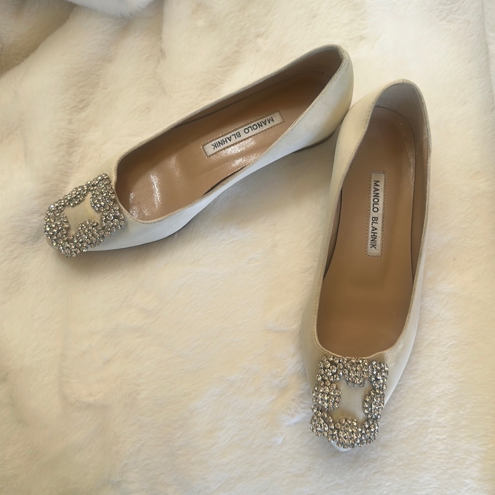 Authentic Manila Blahnik Hangisiflat flat shoes